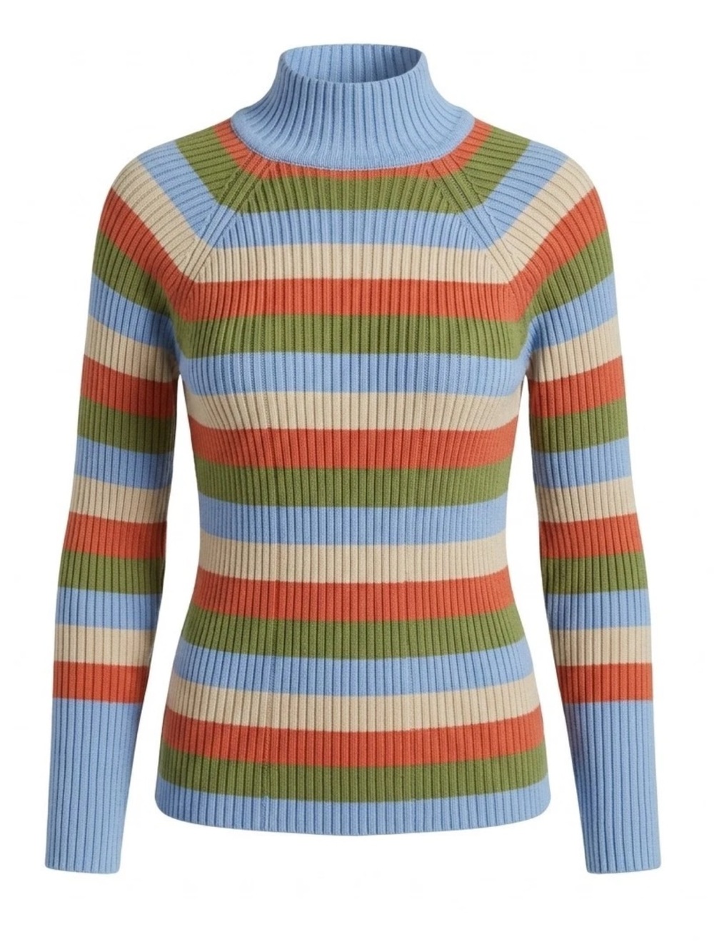 Arthur Racer Skivvy Sweater Multicolor Ribbed - Picture 8 of 8